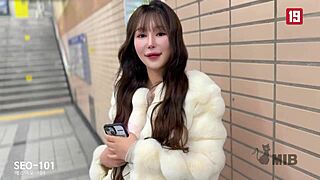 busty korean beauty submits perfectly in romantic interview fuck