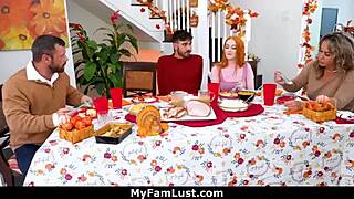 Nate explodes cum all over our perfect tits in this wild threesome bang