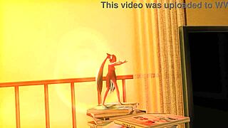 Hatsune Miku strips full nude in Odds and Ends Project Diva mod baring big tits ass and goddess curves