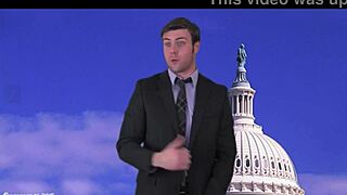 Is This Sexy Brunette Weather Girl Ripping Clothes For Public Outdoor Striptease Teasing Nude Undressing?