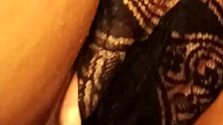 Fuck yes, close-up brunette teen soaks panties masturbating hard!