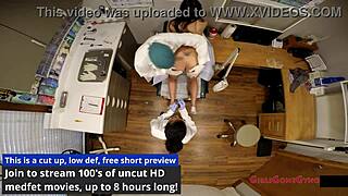 Tampa Uni Exam: Lilly Hall Spreads in Latex for Nurse Humiliation