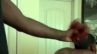 Amateur couple delivers hair-pulling backshots in bathroom bent over ending with cum on ass