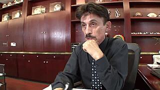 Tiffany Rayne endures hard anal vaginal oral threesome