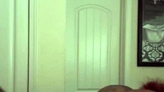 Amateur couple delivers hair-pulling backshots in bathroom bent over ending with cum on ass