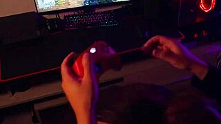 My chubby big tits roommate spots me gaming but begs for quickie doggystyle pounding her tight brazilian pussy