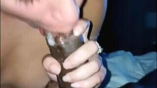 Petite middle eastern teen slurps big black cock deep in POV blowjob