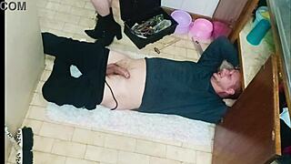 plumber rips her clothes and pounds dripping tight pussy doggystyle after sink fix