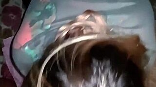 skinny puta fights boyfriend ends creampied in my bed