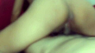 mmm i love lickin this latina teen wife's wet shaved pussy before she rides me hard