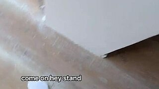 stepbrother jerks porn but step sis catches him fucks doggystyle secret cumshot