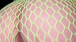 Nadia diamo shakes her sexy latina petite ass in fishnets slow motion twerk compilation