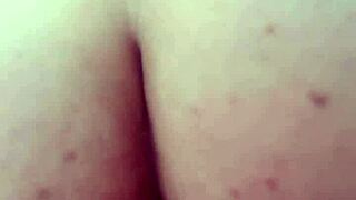 pregnant milf rides her toy cowgirl style masturbating those natural tits 🤰💦