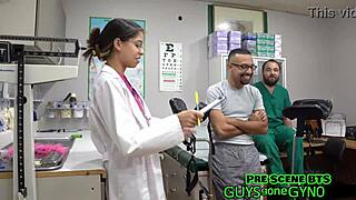 nurse angel ramirez spreads ass in latex gloves fetish roleplay