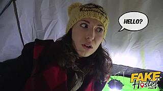 hey camper, ever had a big-titted milf sit on your face like this?