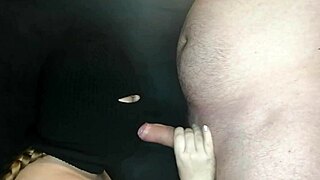 Balaclava hides face as step sis deepthroats and swallows monster cock in rough taboo blowjob