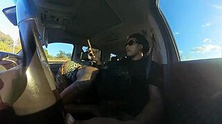 Intense Road Head Sucking Monster Cock Publicly from Tennessee to Arkansas