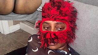 pretty ebony babe loses no-moan game as pussy gets eaten to squirt