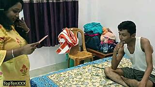 devar sneaks in for HOT DOGGYSTYLE with bhabhi's big ass bent over