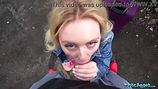 Big Ass Blonde Ruby Lee Blows in Public POV Quickie