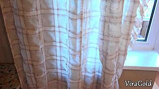 Skinny Brunette's Kitchen Rimjob Titty Fuck Deepthroat Cum on Tits