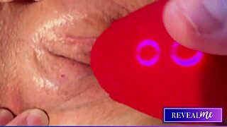 horny milf fingers tight pussy with vibrator to squirting orgasm blast