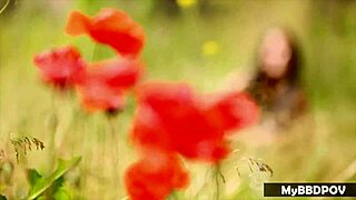 lexi dona fingers and fucks jenny appach's tight pussy outdoors.