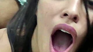 gostosa can't hold back fucking that huge black cock in the bathroom