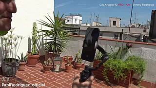 stepsis begs for two cocks stretching her tight pussy at once