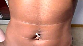 Pure joy creampieing my tiny ebony wife's tight pussy on this chair