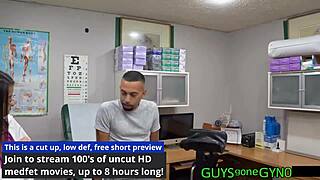 nurse angel ramirez spreads ass in latex gloves fetish roleplay