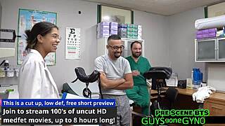 nurse angel ramirez spreads ass in latex gloves fetish roleplay