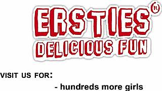 ahh sexy german gia fucks herself deep with two anal toys to squirting orgasm!