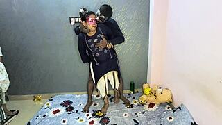 Desi Maa And Beti Threesome Chudai With Cum On Ass!