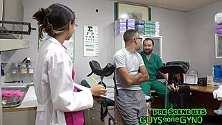 nurse angel ramirez spreads ass in latex gloves fetish roleplay