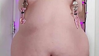 Chubby Hairy BBW Bound Blindfolded Orgasms Hard On Huge Vibrator