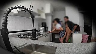 colombian latina nympho neighbor caught on hidden cam doggystyle skirt up