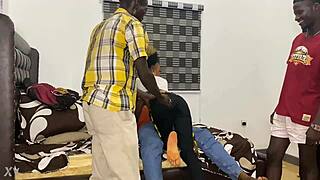 teacher and classmates gang up running a train on petite student fucking her raw in classroom orgy