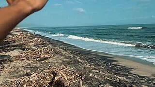 guide fucks lost beach chica's big ass hard!