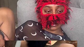 pretty ebony babe loses no-moan game as pussy gets eaten to squirt