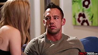 blonde babe lilly lit swallows my whole monster cock then rides hard