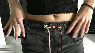 Riding My Petite Latina Stepsister's Tight Ass and Small Tits Before Stepmom Gets Home Creampie