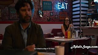 bank loan officer blackmails petite desperate girl for rough deepthroat to save family diner tommy pistol katie kush