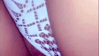 I pound my girlfriend's pussy sideways bareback till she squirts!