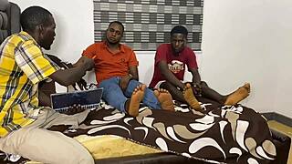 teacher and classmates gang up running a train on petite student fucking her raw in classroom orgy