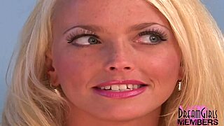 blonde bombshell bares her huge tits first time ever on camera sofa interview