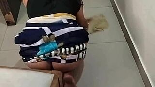 Hot desi maid in saree moans as you fuck her tight ass doggystyle in hostel bathroom dirty hindi audio