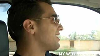 WIFE BANGED Hard By Monster BBC While Hubby Watches Cuckold Style!