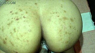 hot brunette wife spits on monster cock before doggystyle ass pounding orgasm