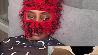 pretty ebony babe loses no-moan game as pussy gets eaten to squirt